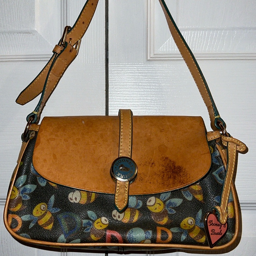 Dooney & Bourke Y2K Bumble Bee Large Hobo Shoulder Handbag